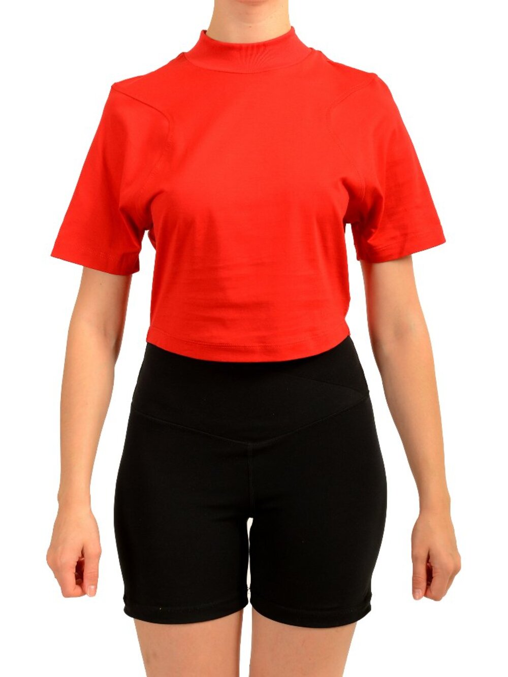 Scuderia Ferrari Women's Bright Red Cropped Top T-Shirt US S IT 40